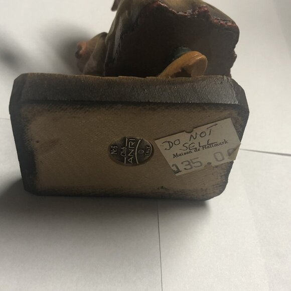 Anri Club #6 Ferrandiz Figurine italy girl With Dog Grape Harvest Time Carving - Picture 5 of 6